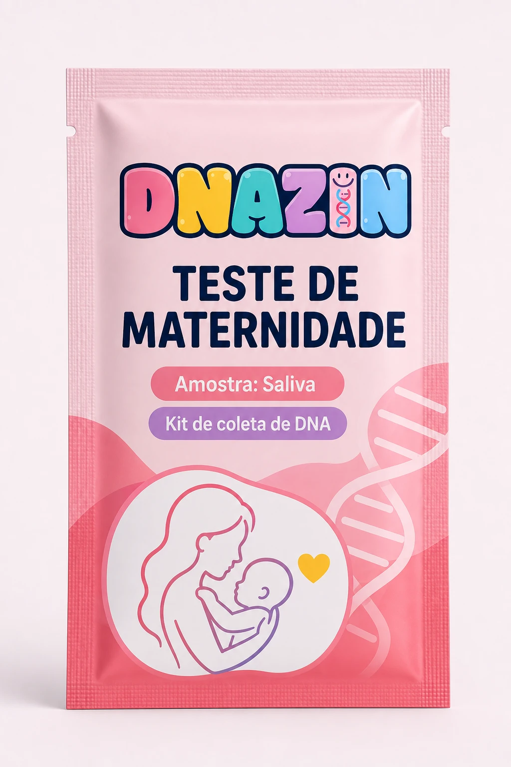 Conceito visual do kit DNAZIN de maternidade